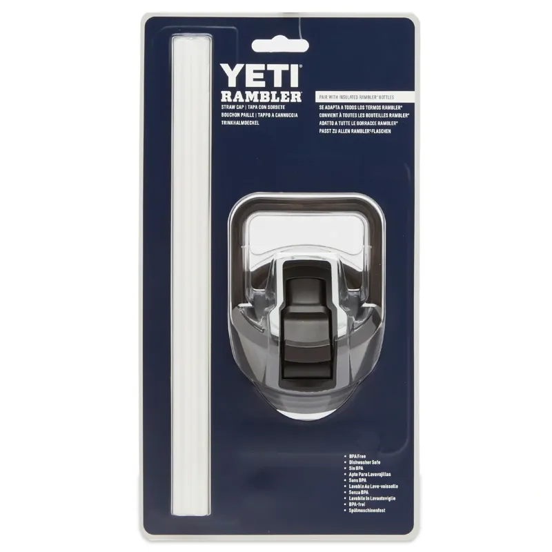 YETI Rambler Bottle Straw Cap V3 in Black