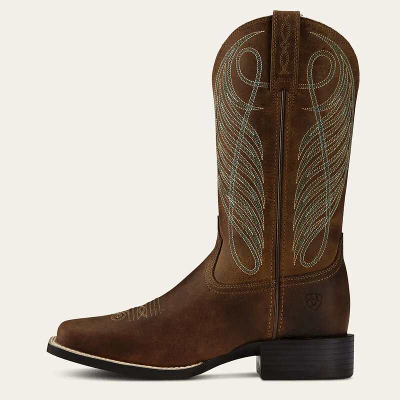 Round Up Wide Square Toe Western Boot-1