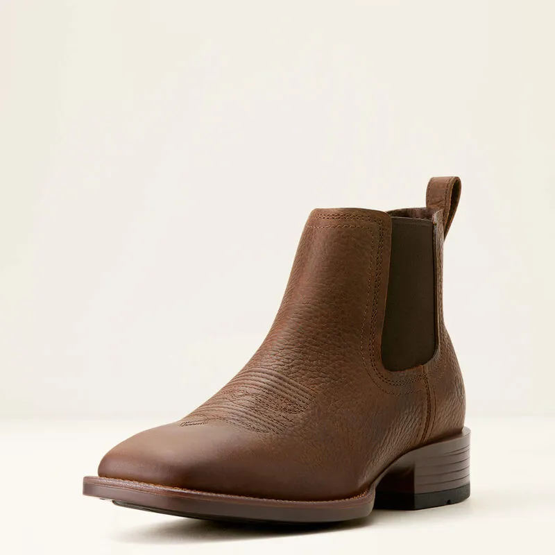 Booker Chelsea Wide Square Toe Western Boot