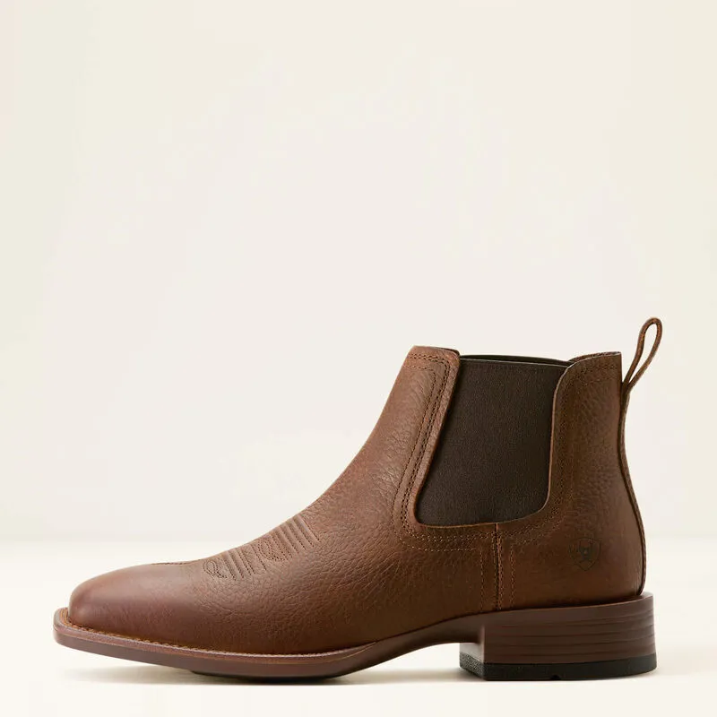 Booker Chelsea Wide Square Toe Western Boot-1