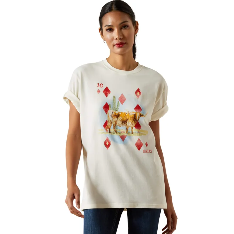 Ariat Aces Women's Cotton T-Shirt in Papyrus