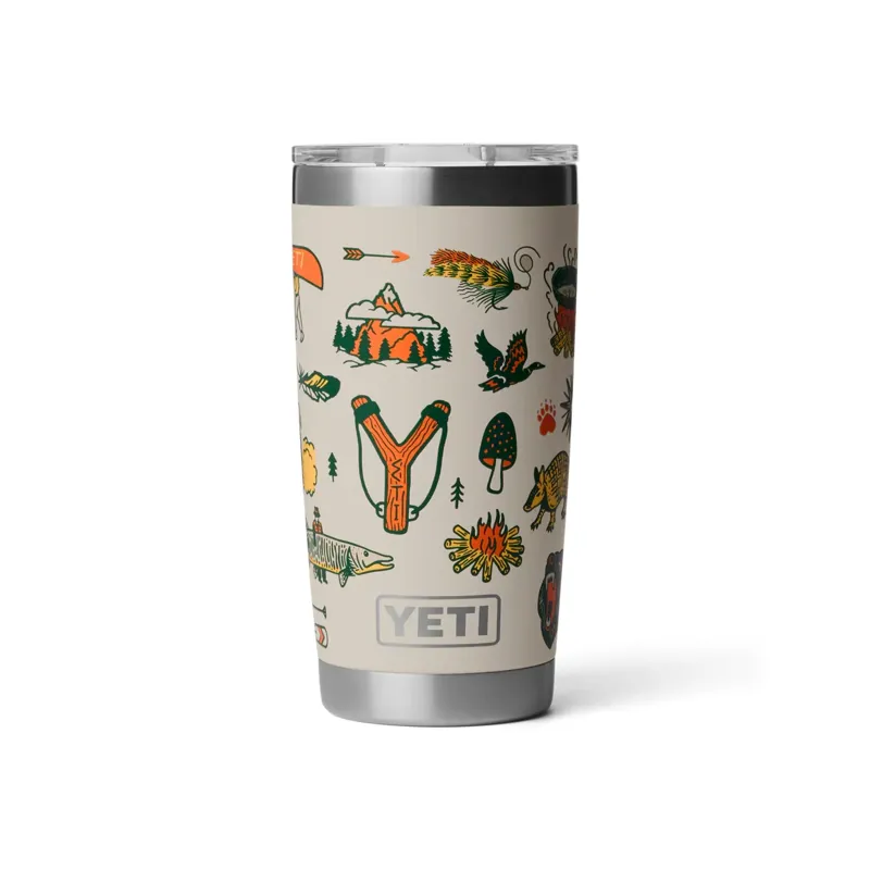 YETI RAMBLER 20 OZ TUMBLER  in CAPE SUMMER CAMP