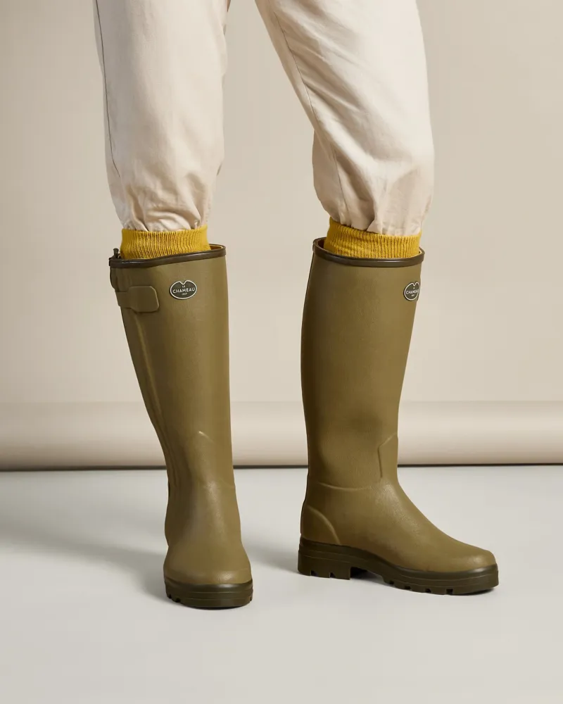 Le Chameau Men's Chasseur Leather Lined Wellington Boot-8