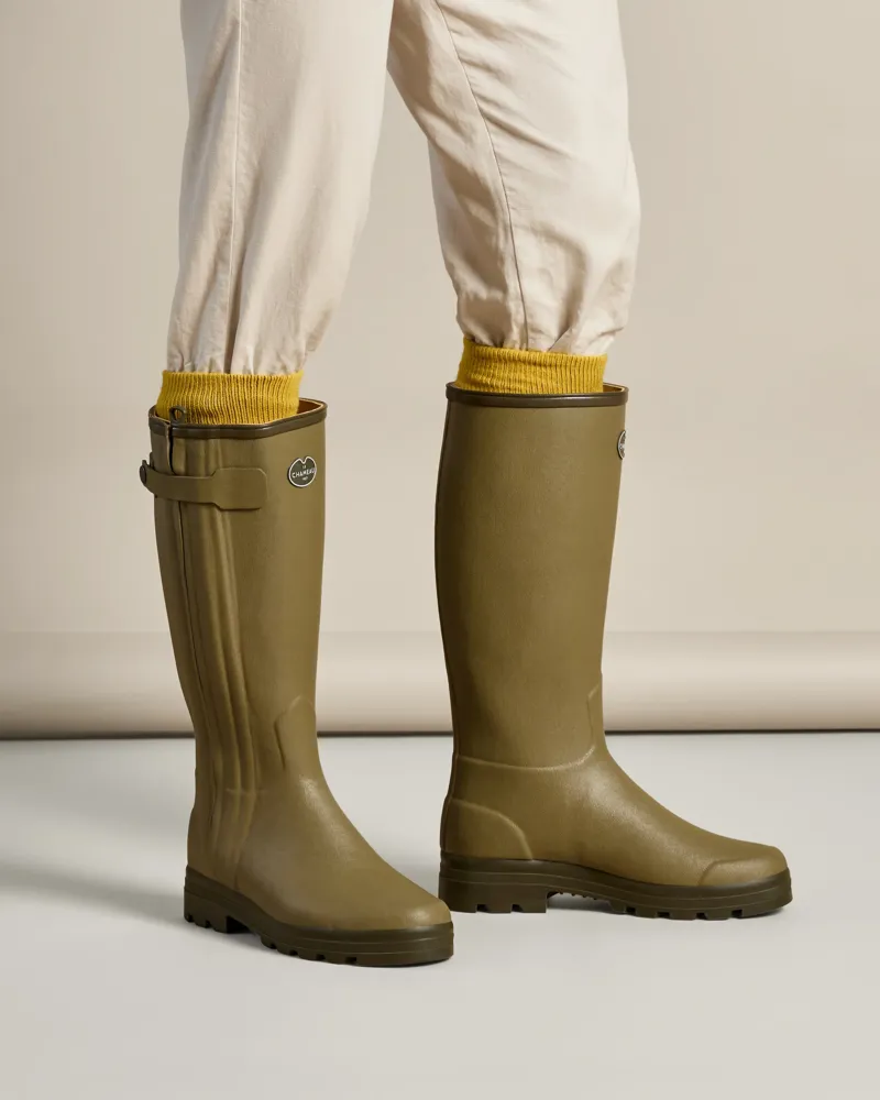 Le Chameau Men's Chasseur Leather Lined Wellington Boot-10
