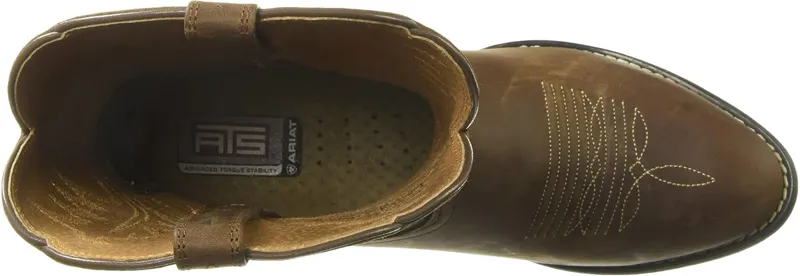 Ariat Heritage Round Toe Women's Western Boot in Distressed Brown-5