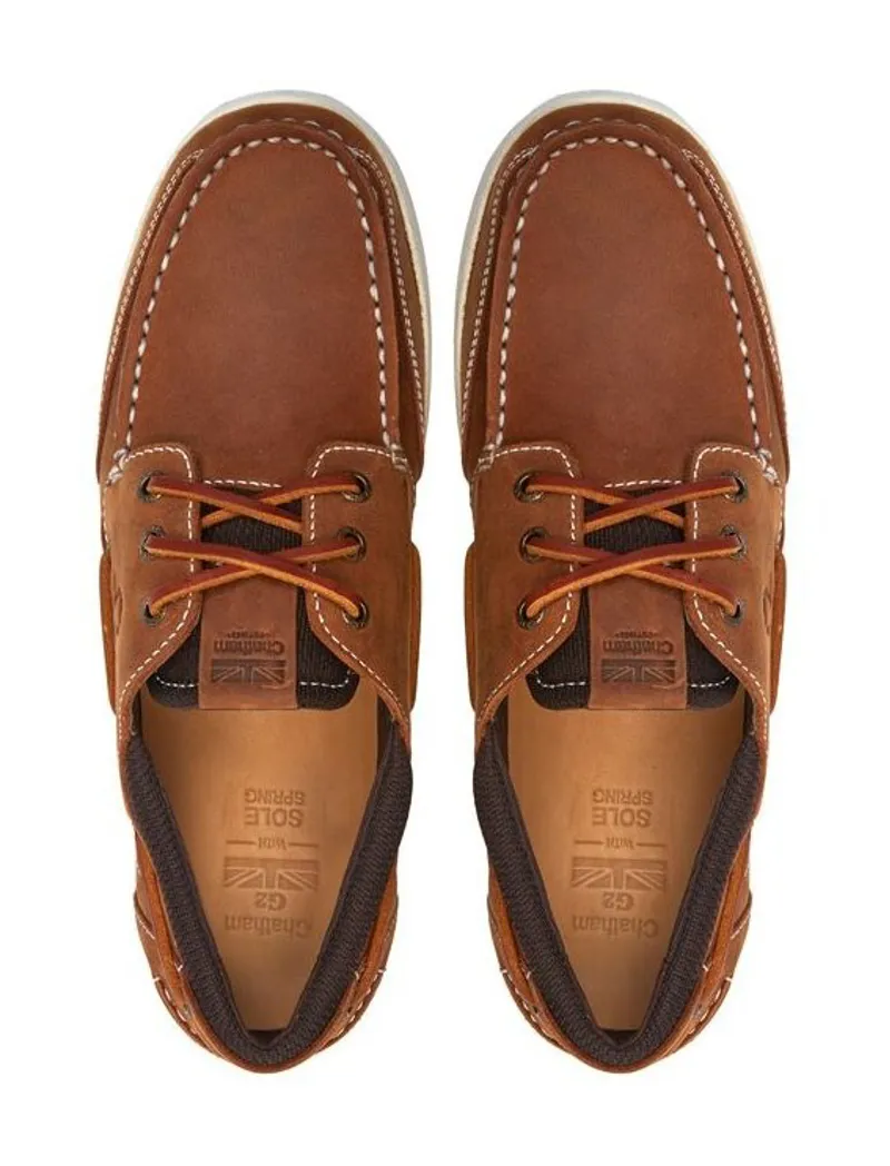 Chatham Footwear Buton G2 Deck Shoe in Walnut-3