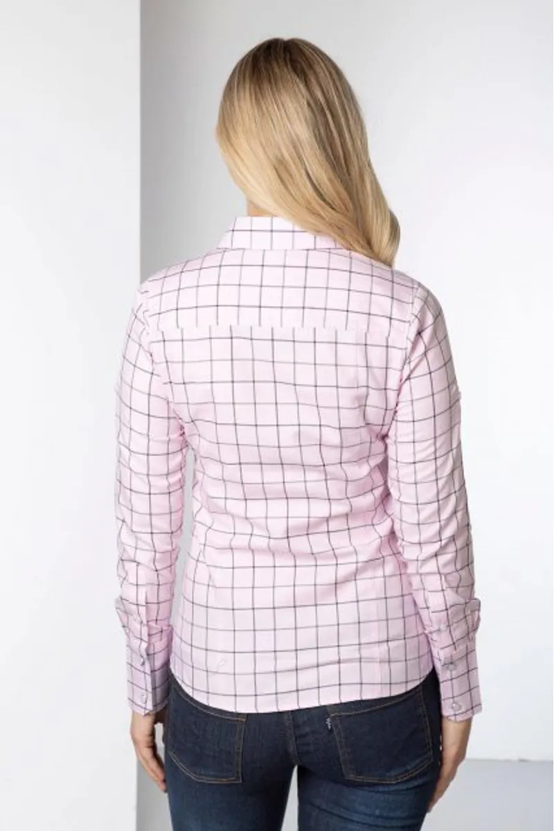 Rydale Hannah Country Shirt - Kate Tweed - Pink-1