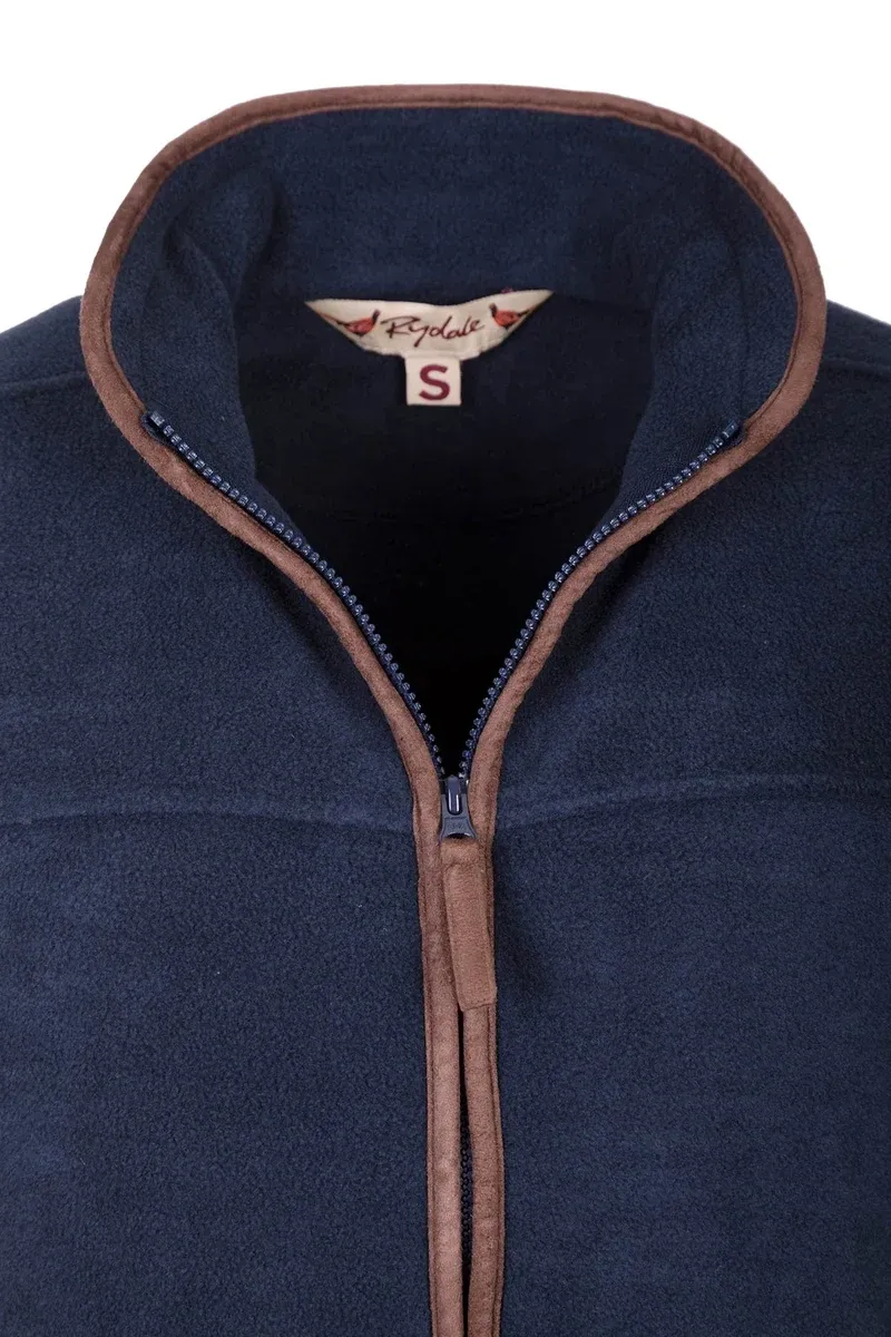 Rydale Men's Premium Fleece Waistcoat in Huggate Ink-6