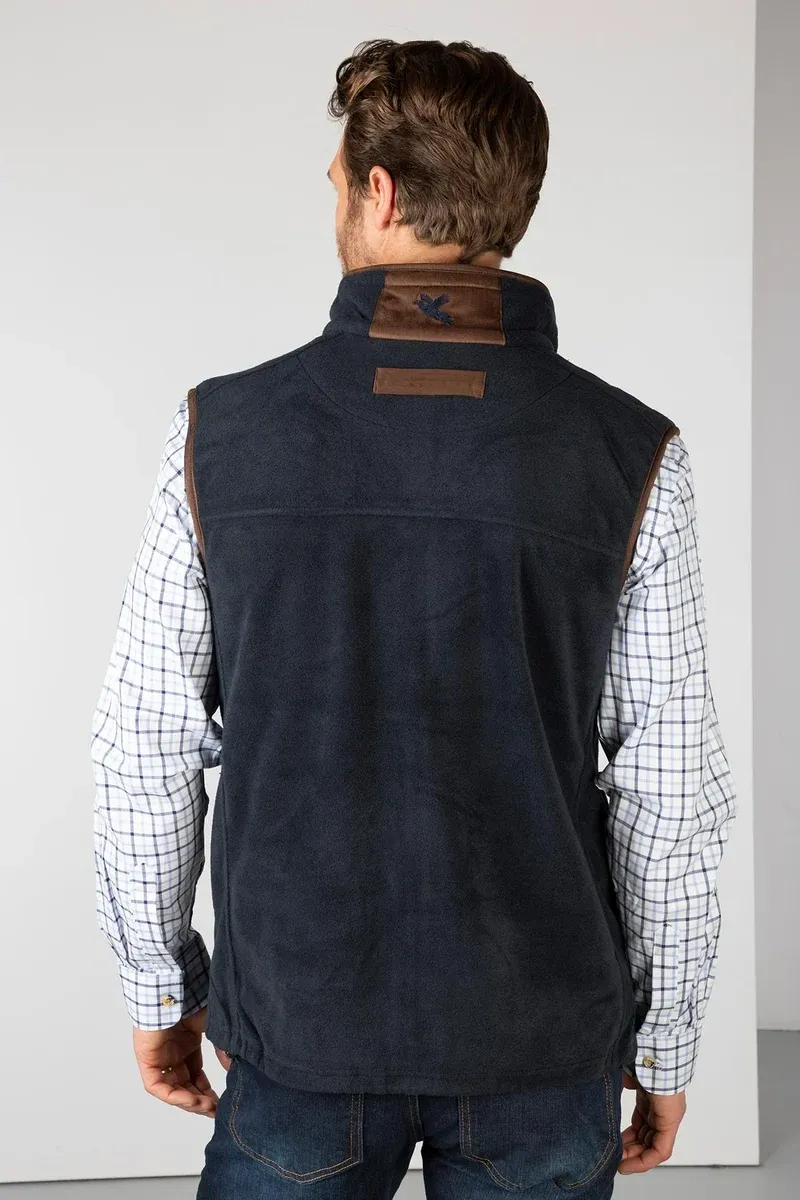 Rydale Men's Premium Fleece Waistcoat in Huggate Ink-5