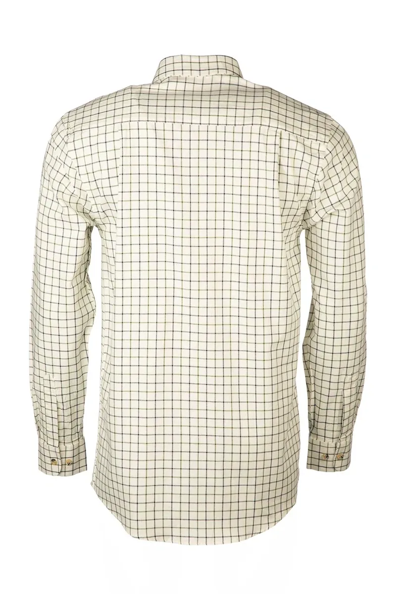 Rydale Men's Country Shirt Lockington in Green/Navy-1