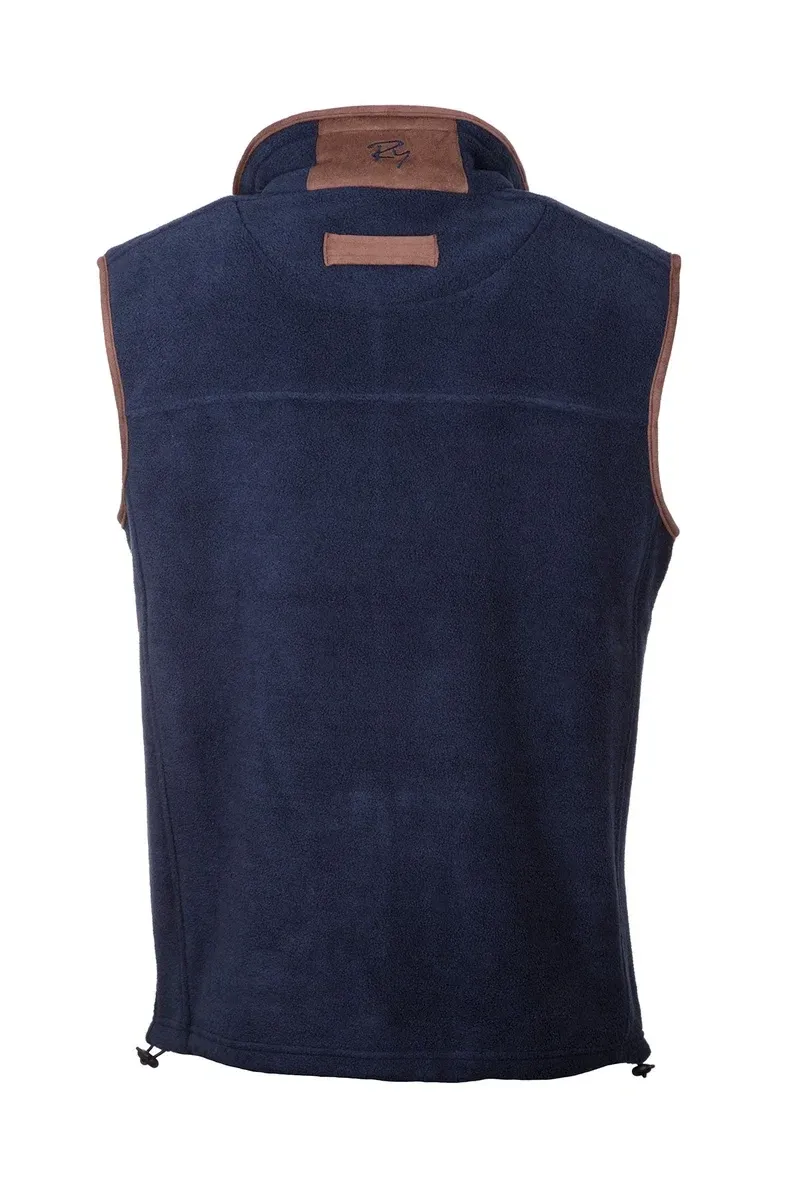 Rydale Men's Premium Fleece Waistcoat in Huggate Ink-1