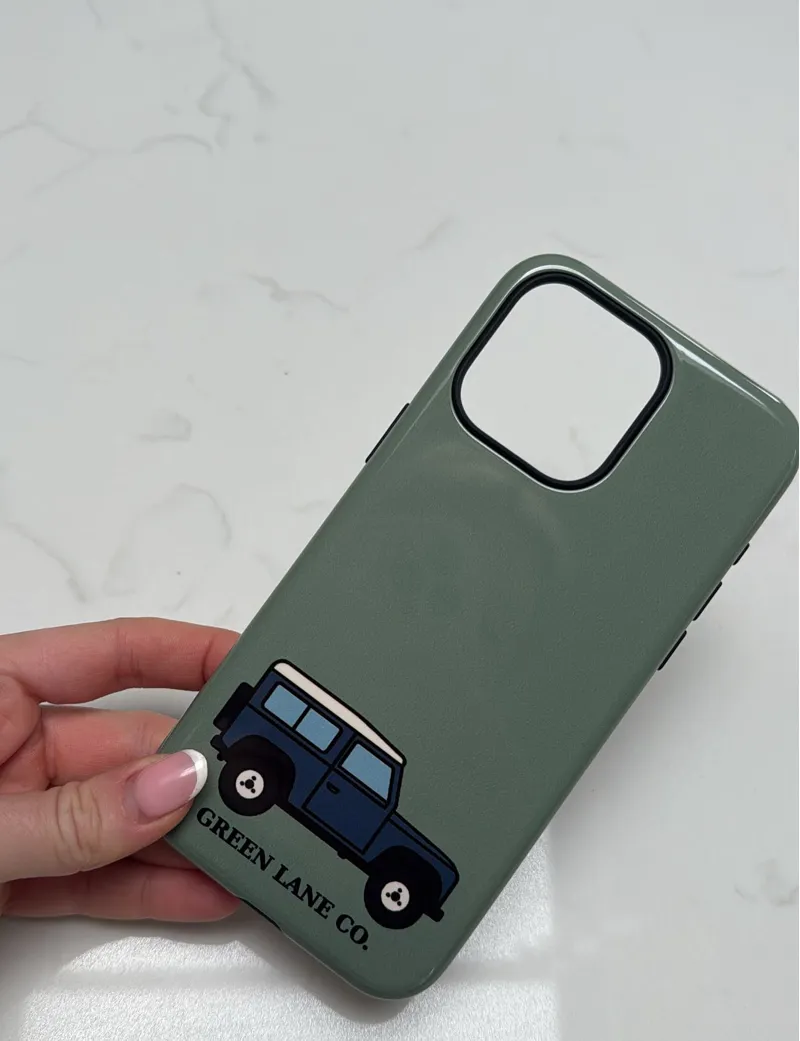 Green Lane Co Custom iPhone case in Green