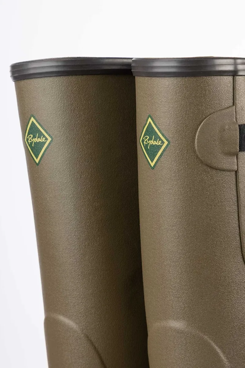 Rydale Men's Neoprene Lined Wellington Boots in Lisset Olive-5
