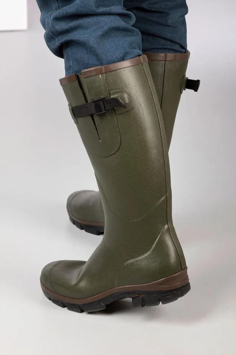 Rydale Men's Neoprene Lined Wellington Boots in Lisset Olive-7