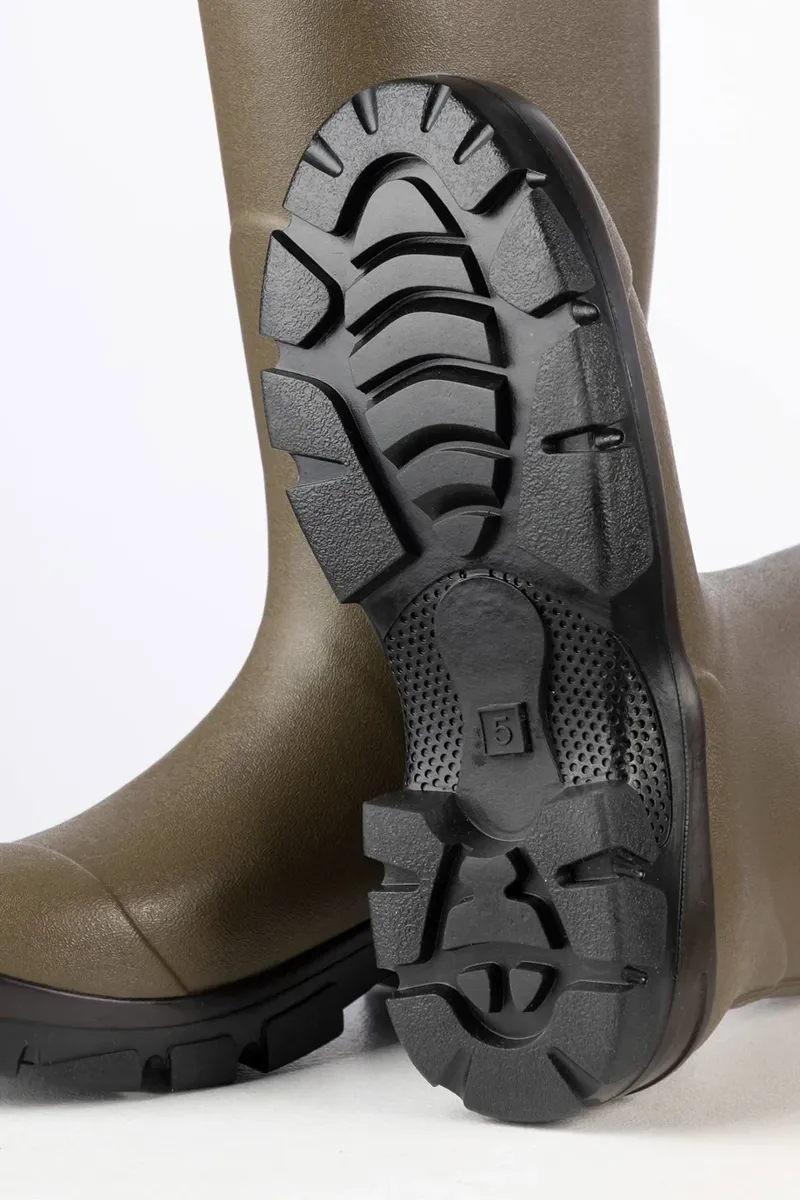 Rydale Men's Neoprene Lined Wellington Boots in Lisset Olive-2