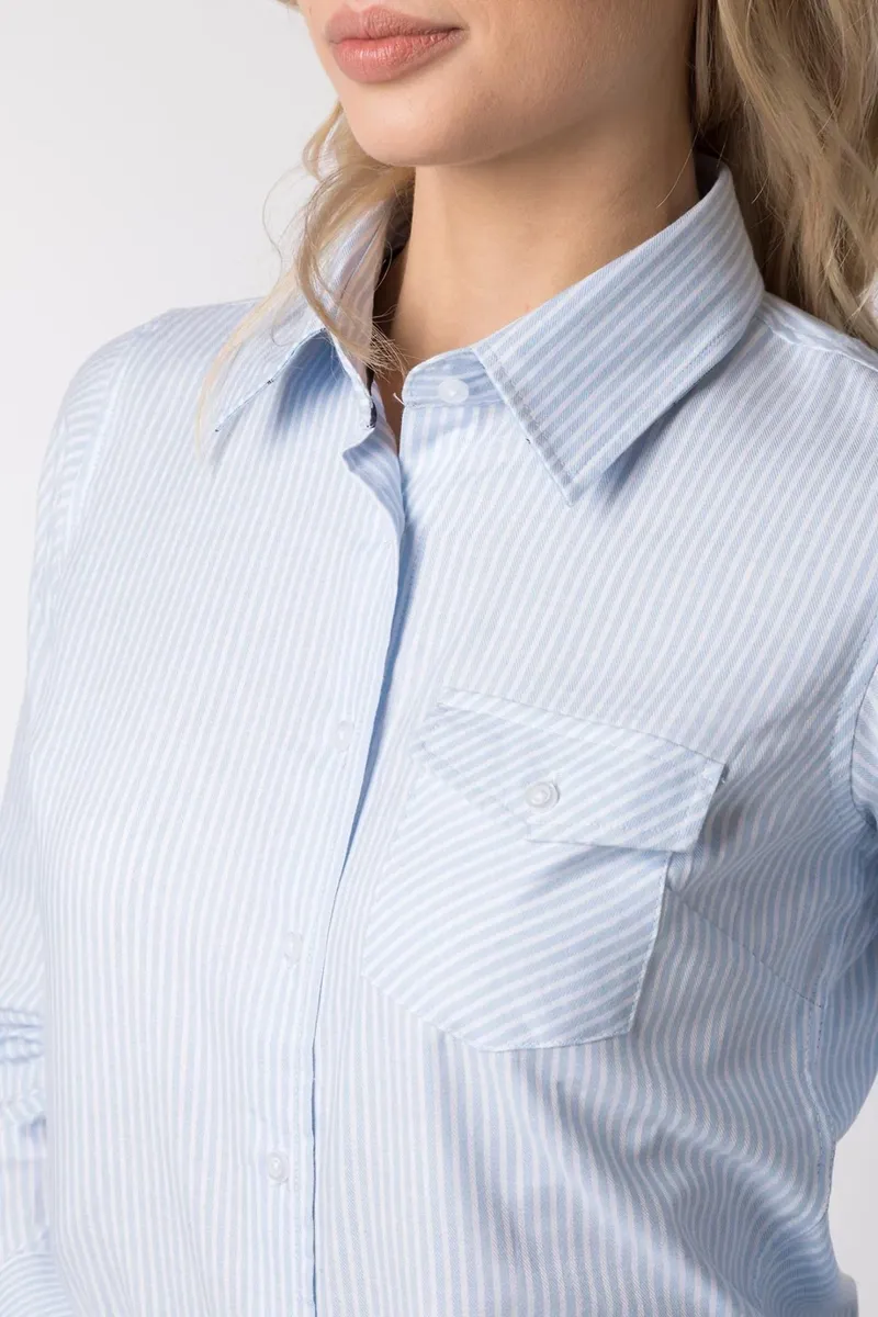 Rydale Ladies Striped Shirt Matilda in Cloudless-6