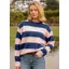 Cotswold Fox Bourton Knit Crewneck Jumper in Pink