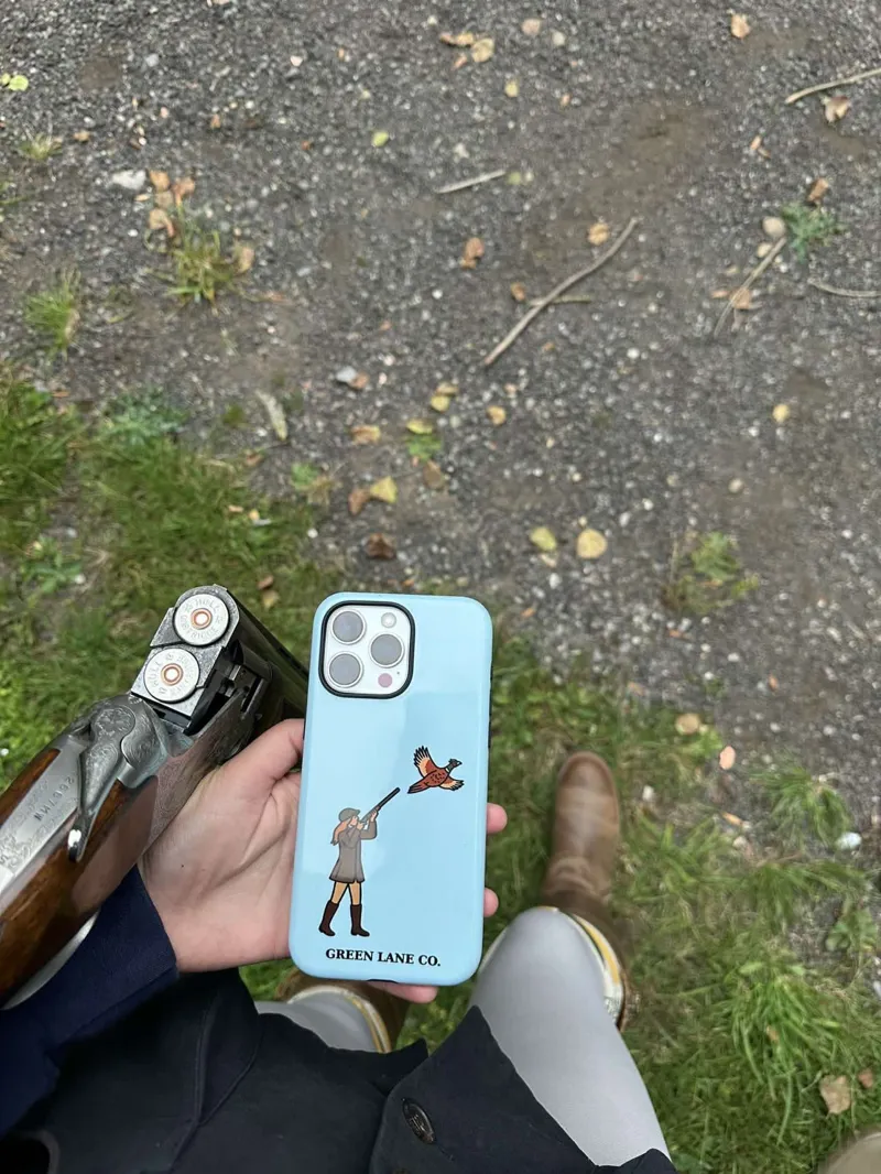 Green Lane Co Custom iPhone case in Blue