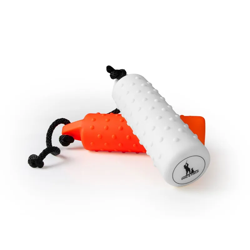 Dog And Field Easy Grip Water Dummy Small in White-2