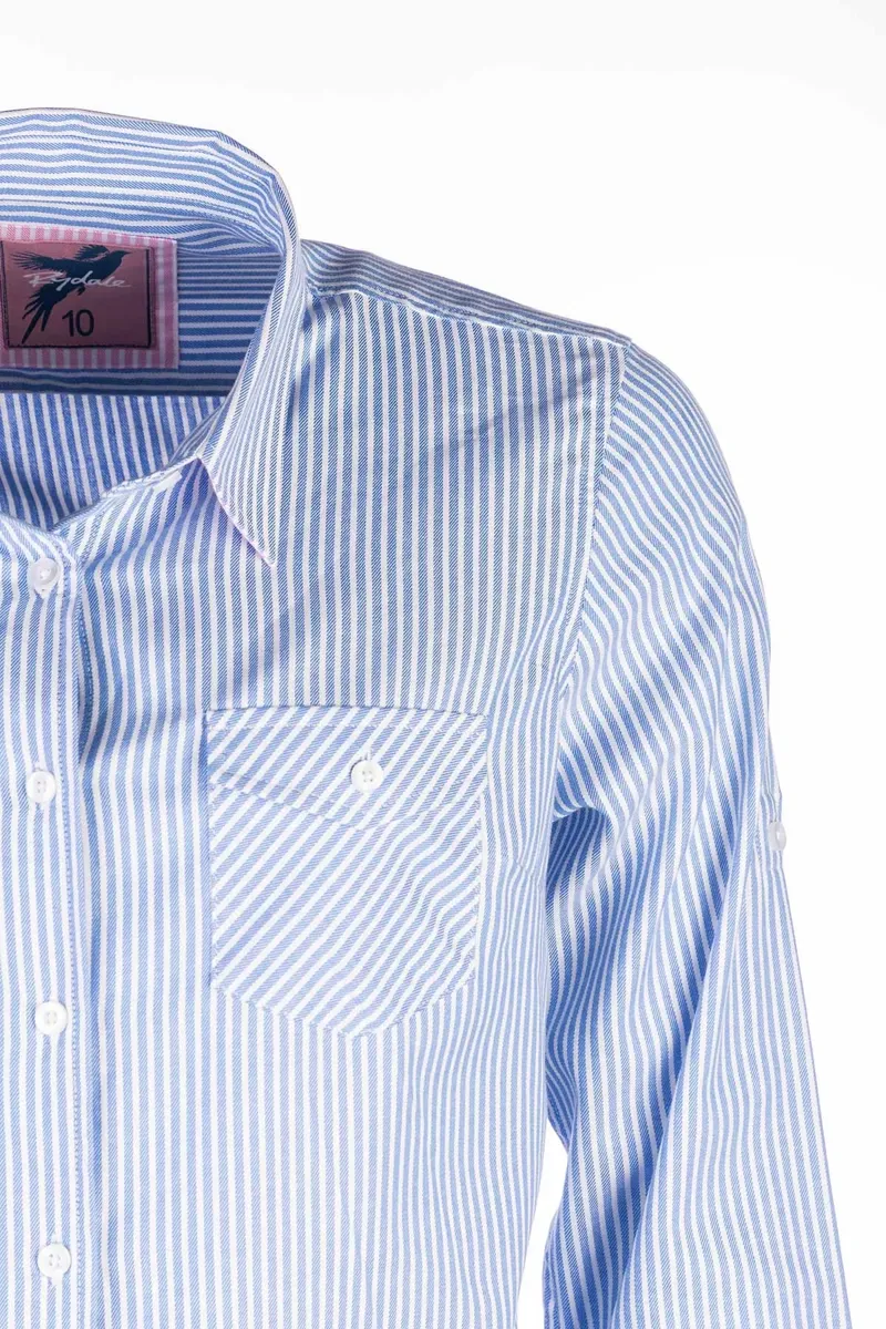 Rydale Ladies Striped Shirt Matilda in Cloudless-2
