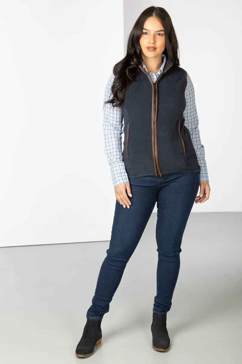 Rydale Ladies Premium Fleece Waistcoat Huggate Ink-5