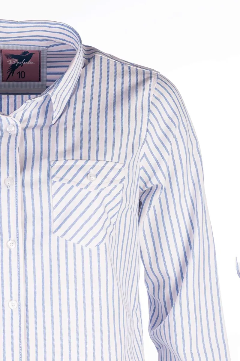 Rydale Ladies Striped Shirt Matilda in Cloudless-10
