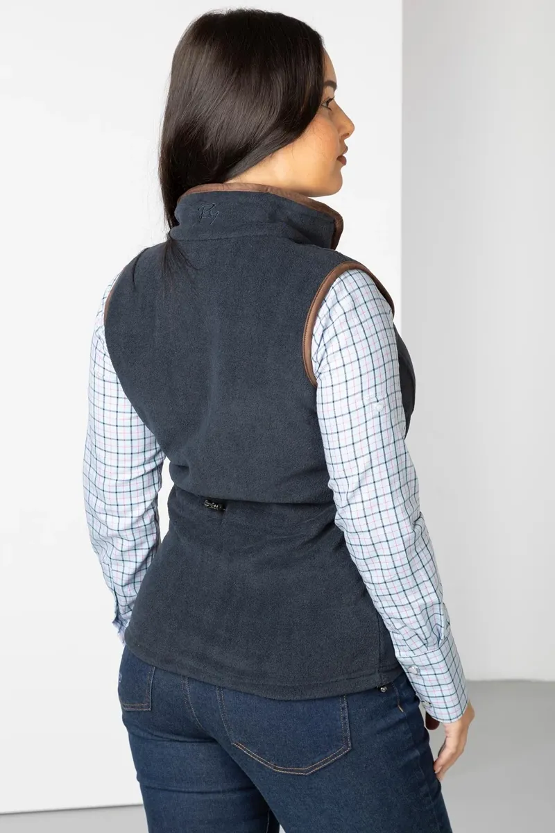 Rydale Ladies Premium Fleece Waistcoat Huggate Ink-3