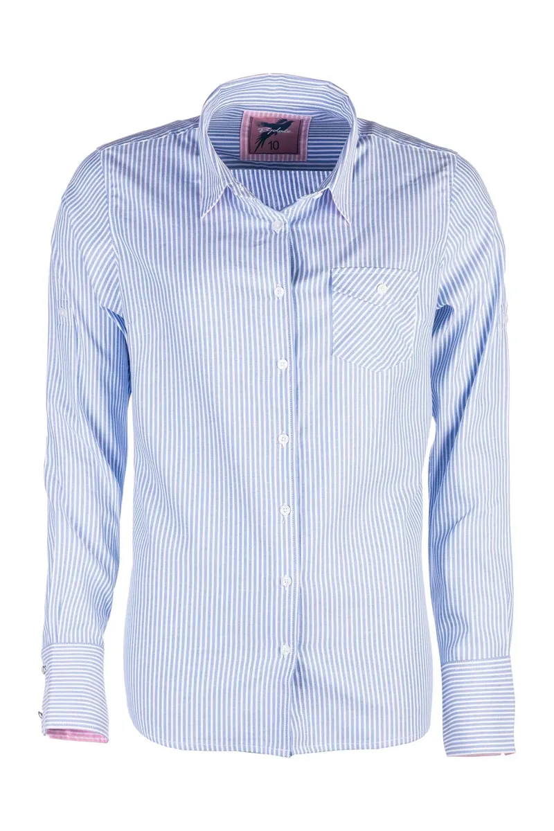 Rydale Ladies Striped Shirt Matilda in Cloudless