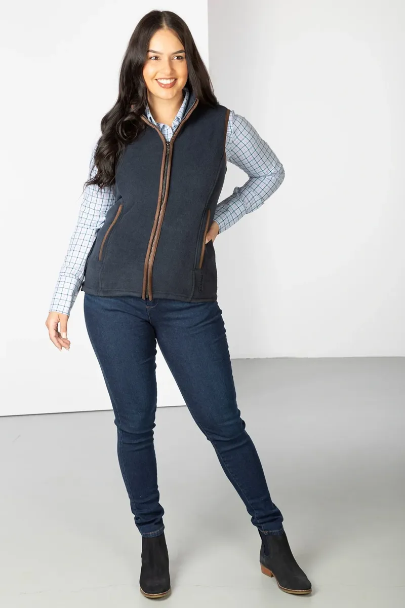 Rydale Ladies Premium Fleece Waistcoat Huggate Ink-4