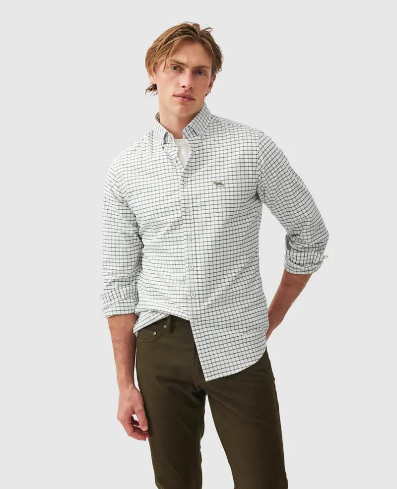 Oxford Valley Check Shirt in Olive