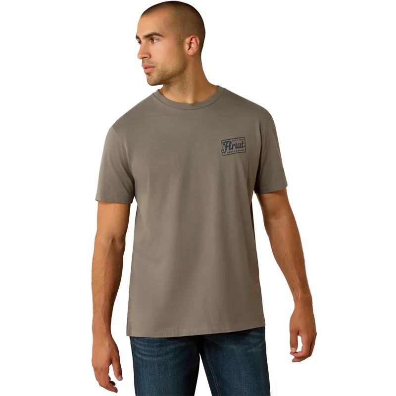 Ariat Paintriot Classic Fit Men's T-Shirt in Smoked Pearl-1