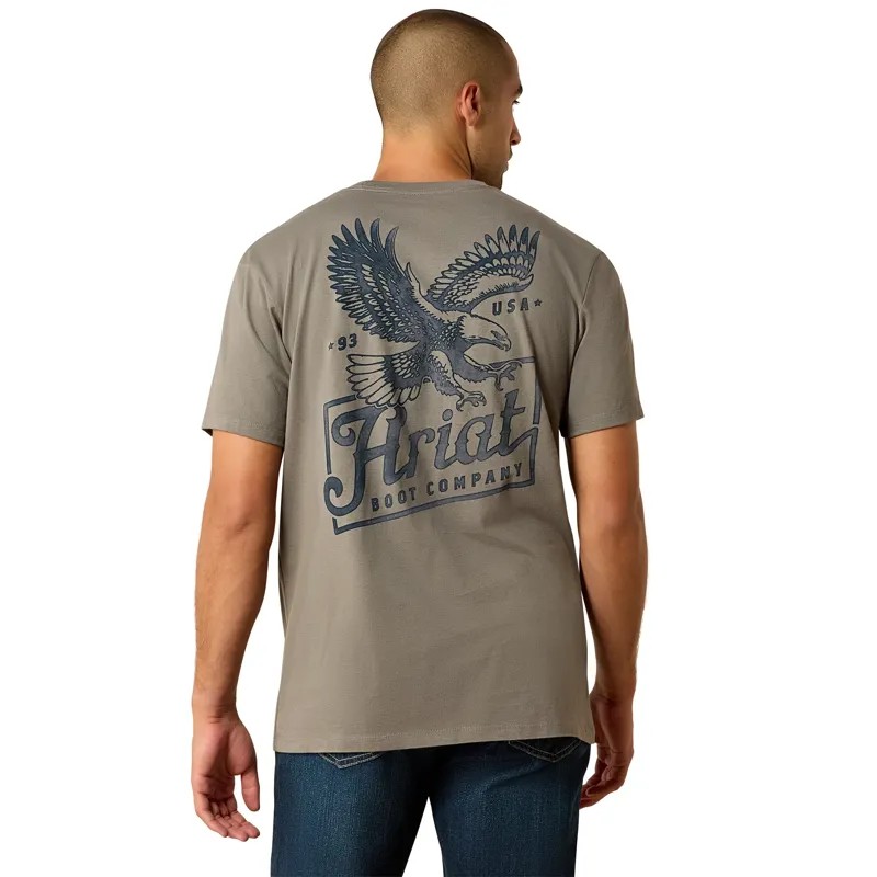 Ariat Paintriot Classic Fit Men's T-Shirt in Smoked Pearl