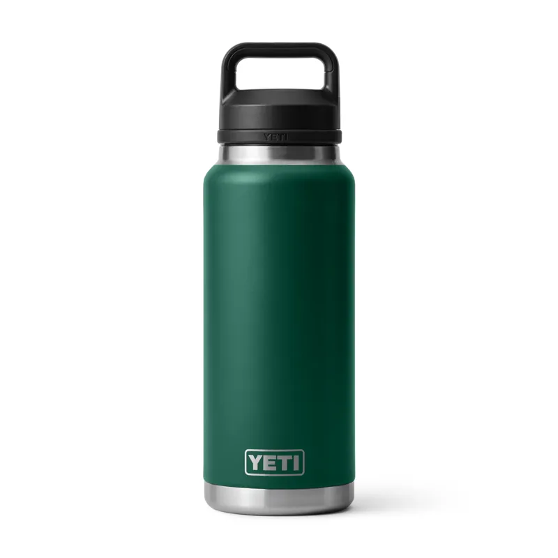 YETI RAMBLER 36 OZ BOTTLE CHUG in Black Forest Green