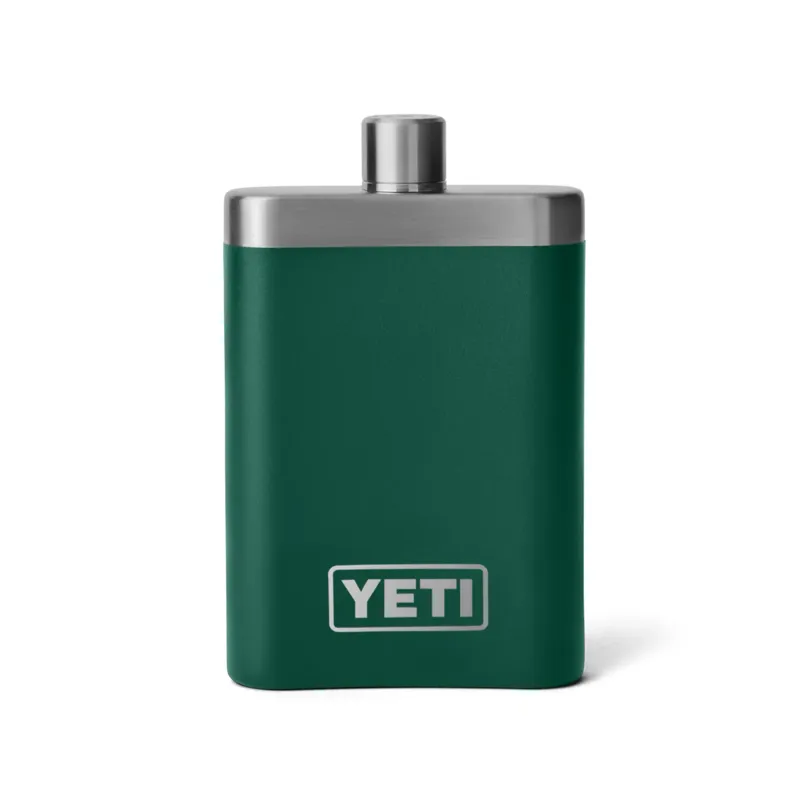 YETI RAMBLER FLASK in BLACK FOREST GREEN
