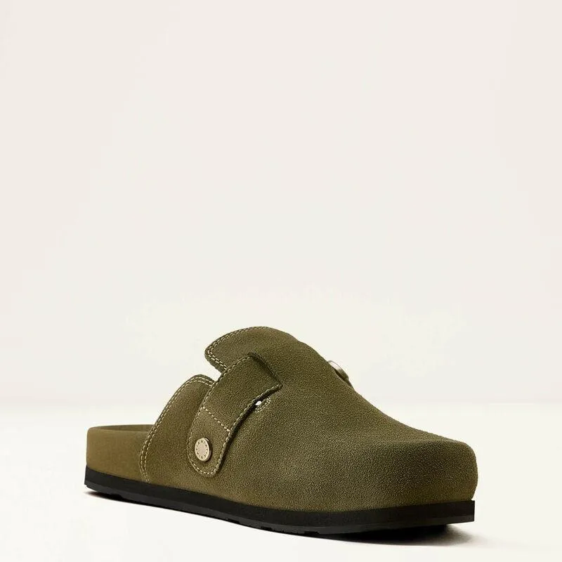 Ariat Country Mule Suede in Olive-1