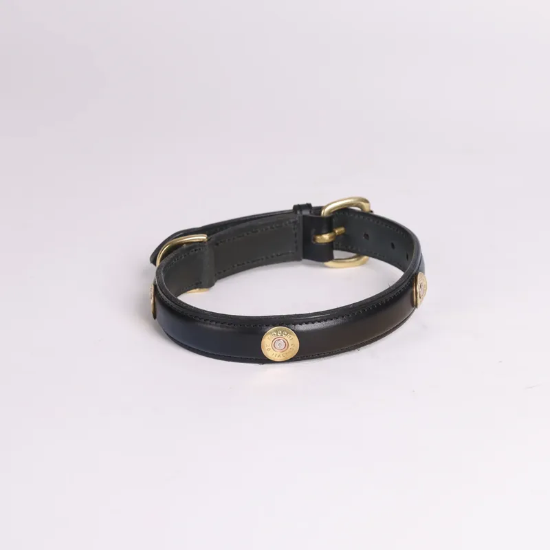 Hicks and Hides Laverton Multi Field Dog Collar in Black