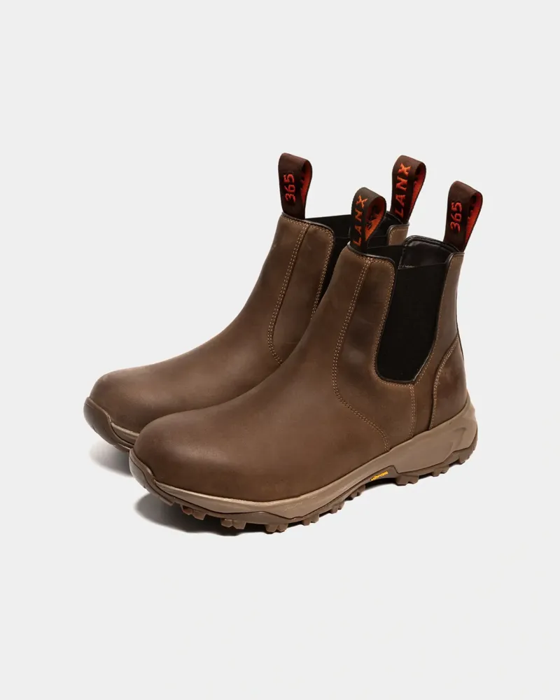 LANX Edgworth Shoes in Conker Distressed