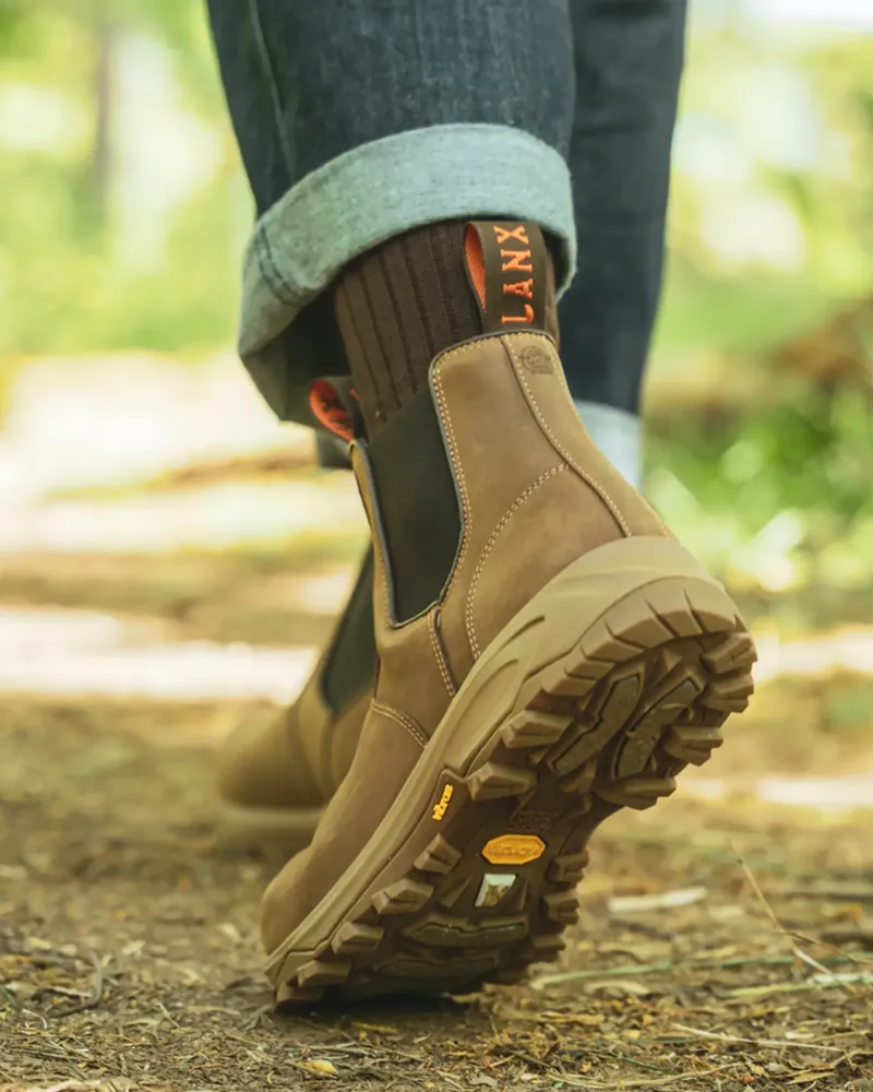 LANX Edgworth Shoes in Conker Distressed-3