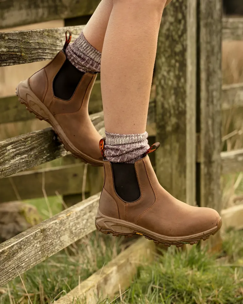 LANX Edgworth Shoes in Conker Distressed-4