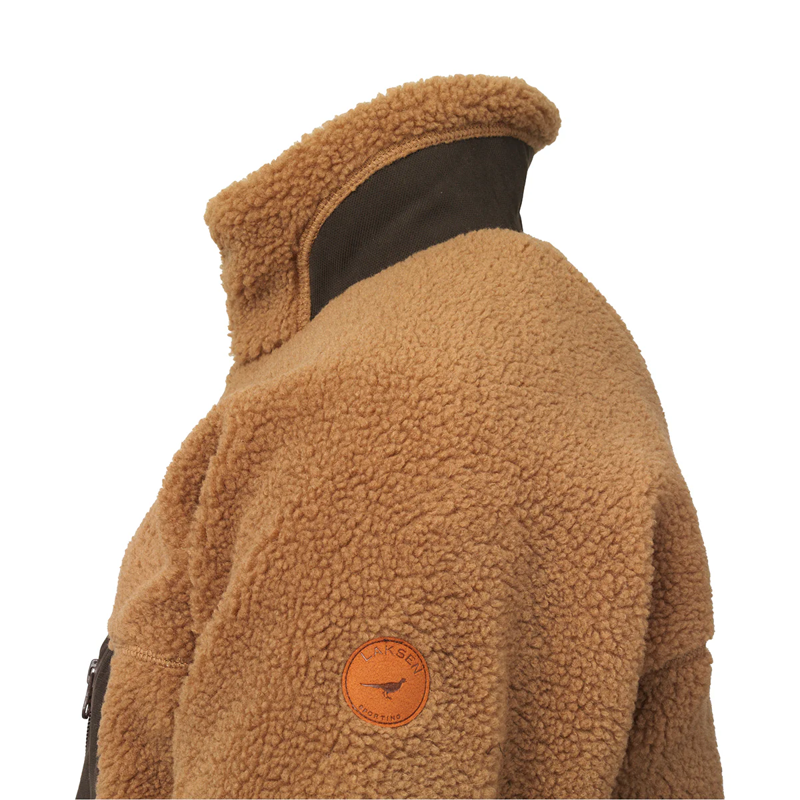 Laksen Teddy Fleece Jacket in Toffee-2