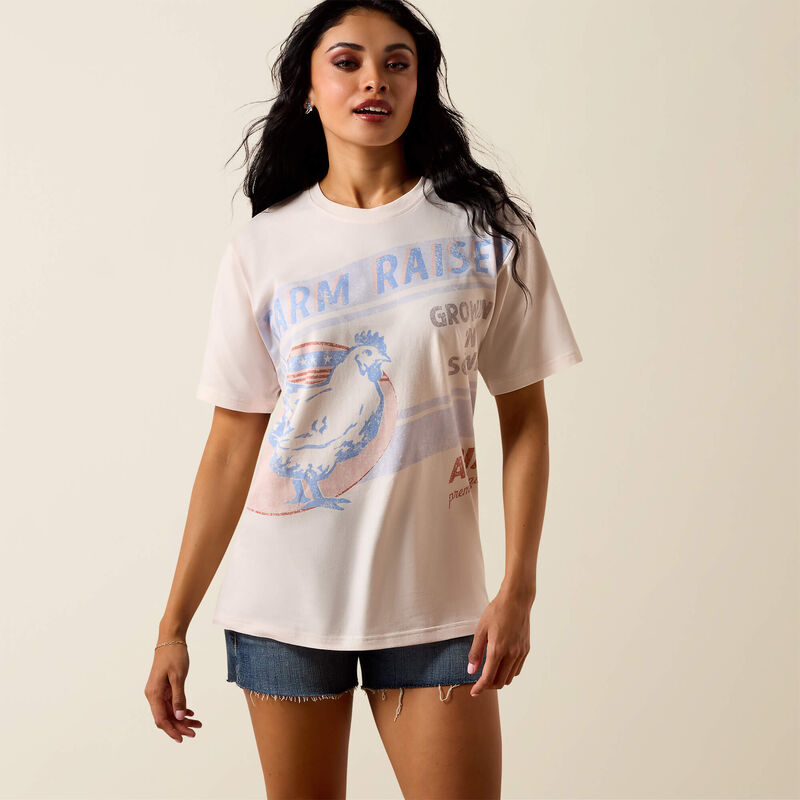 Ariat Farm Raised T-Shirt in Sea Salt