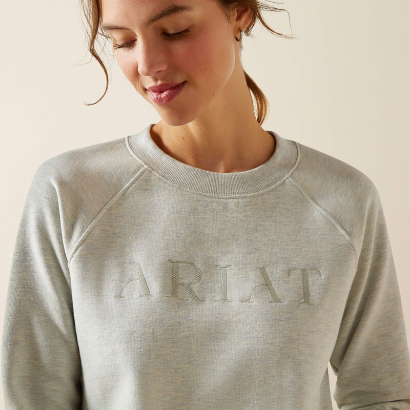 Ariat Martine Women's Sweatshirt in Heather Grey-3