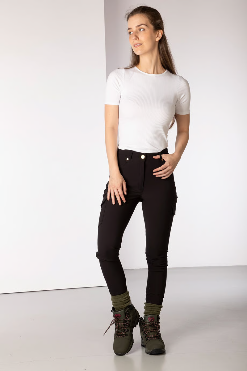 Rydale Ladies Walking Trousers With Pocket Aike II Black-2