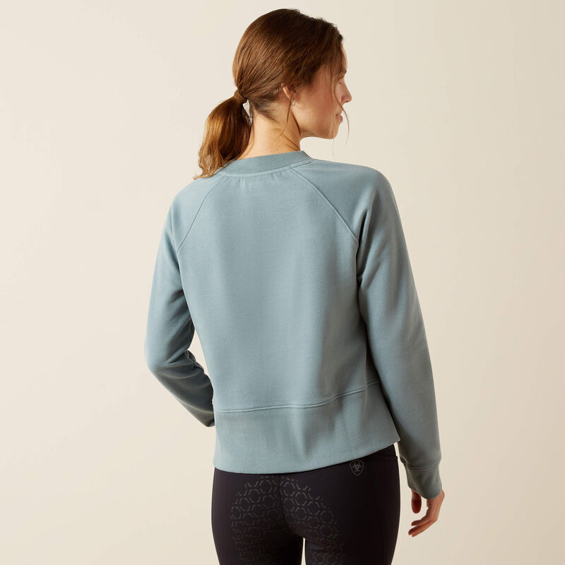 Ariat Martine Women's Sweatshirt in Steel Sage-1