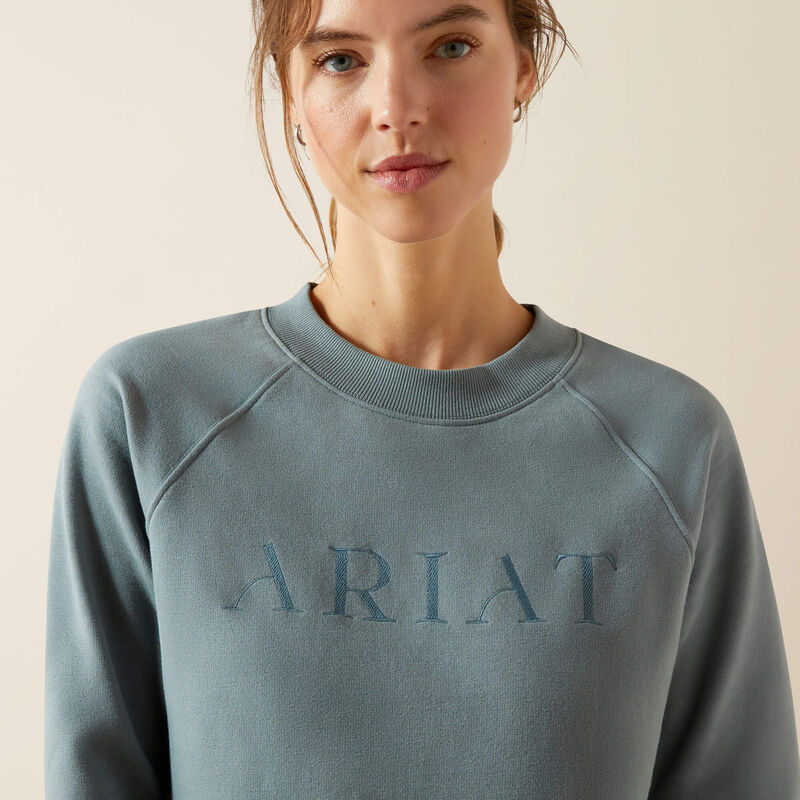 Ariat Martine Women's Sweatshirt in Steel Sage-3