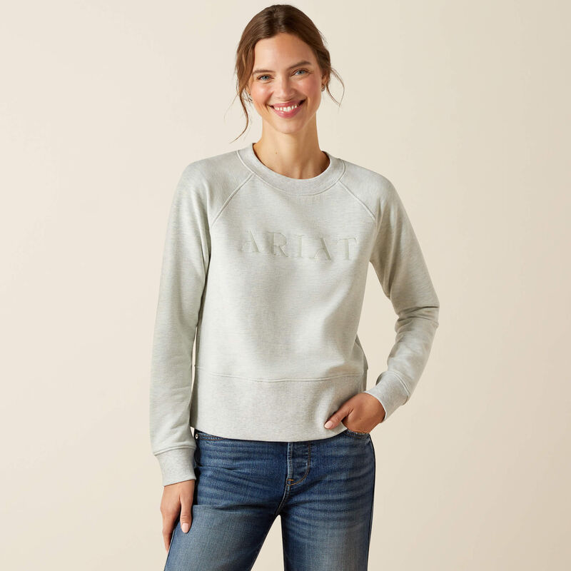 Ariat Martine Women's Sweatshirt in Heather Grey