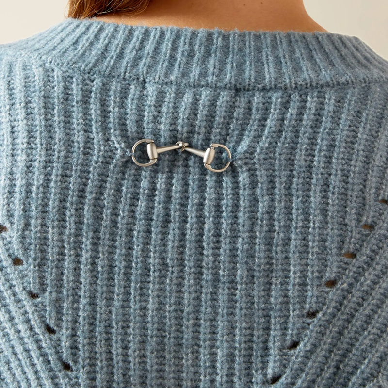 Ariat Women's Blaydon Sweater in Spring Lake Heather-3