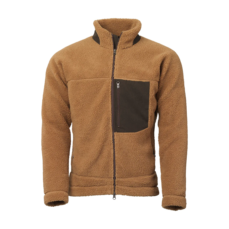 Laksen Teddy Fleece Jacket in Toffee
