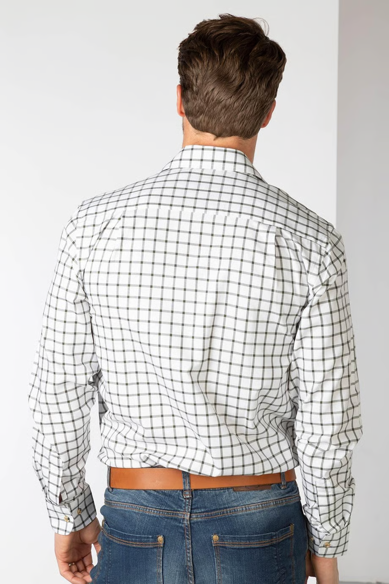 Rydale Men's Ebberston Country Checked Shirt in Ebberston Olive-2