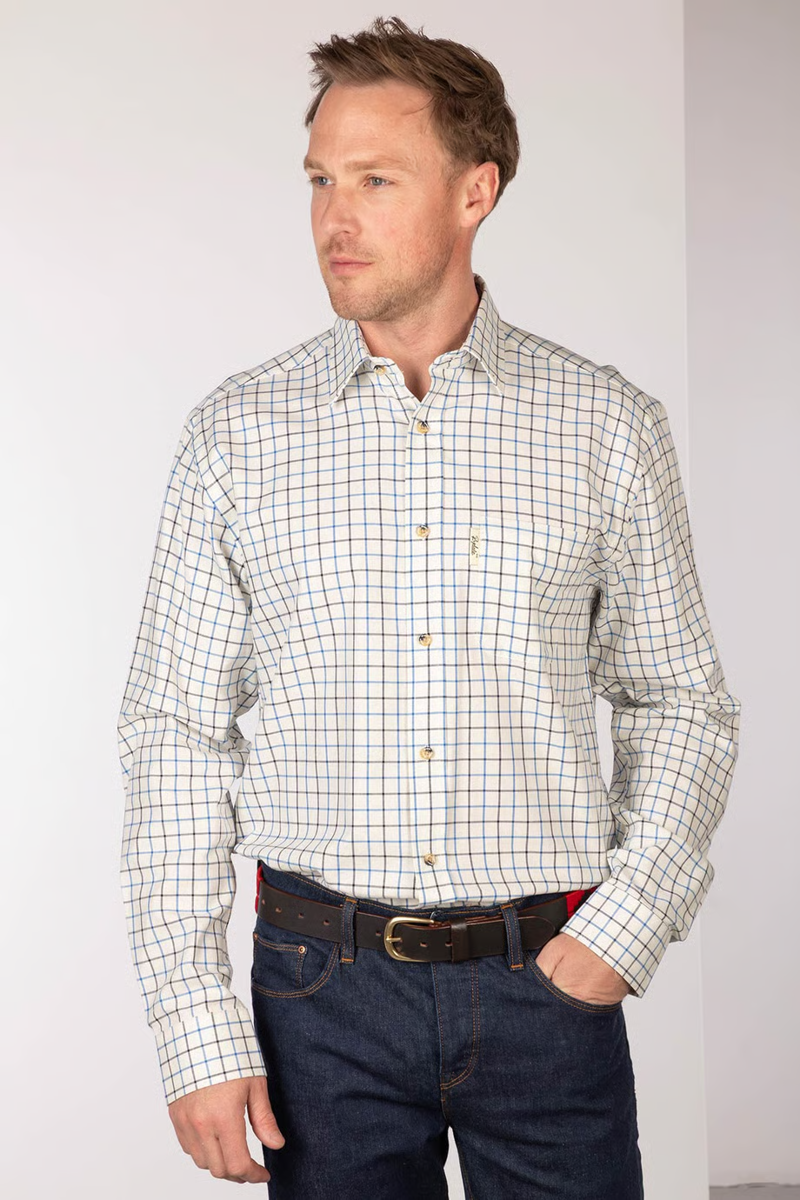 Rydale Men's Country Shirt Lockington in Blue/Navy-3